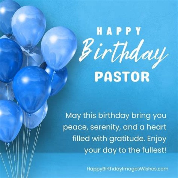 Birthday Message For The Pastor