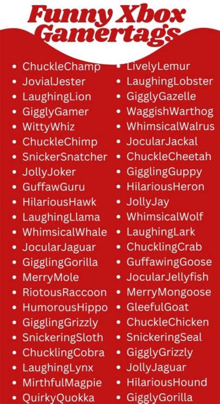 Dark Humor Xbox Gamertags