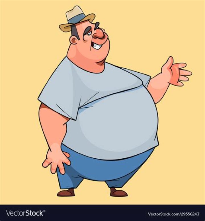 Fat Guy Cartoon