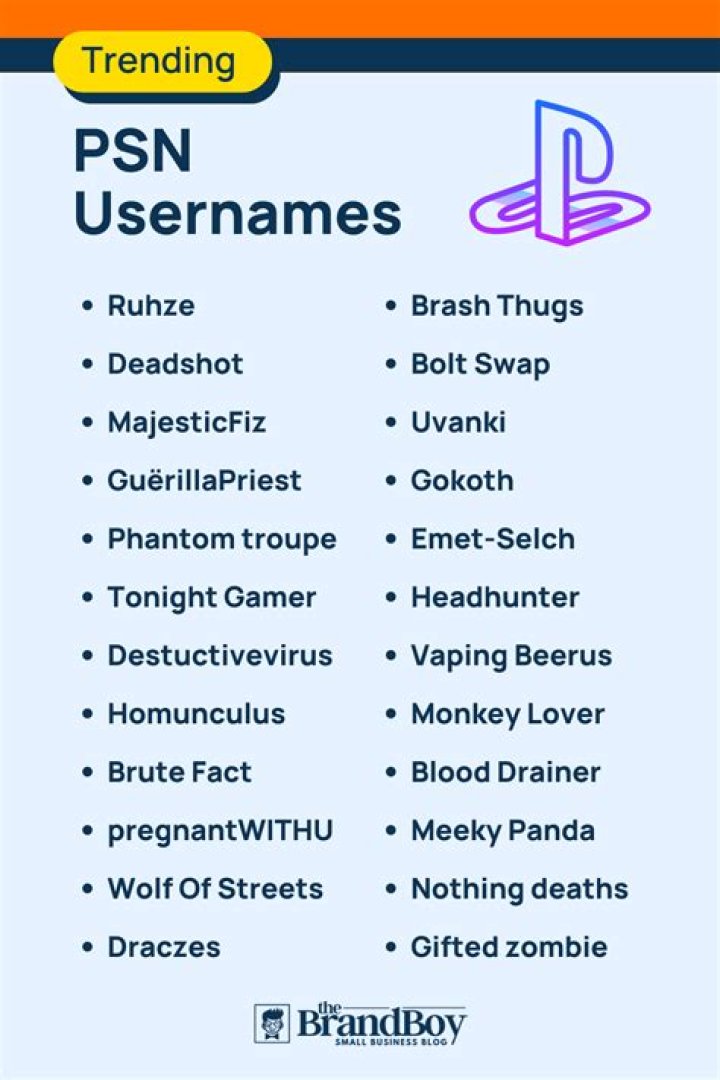 Good Usernames For Playstation