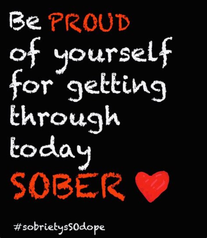 Positive Proud Sober Quote