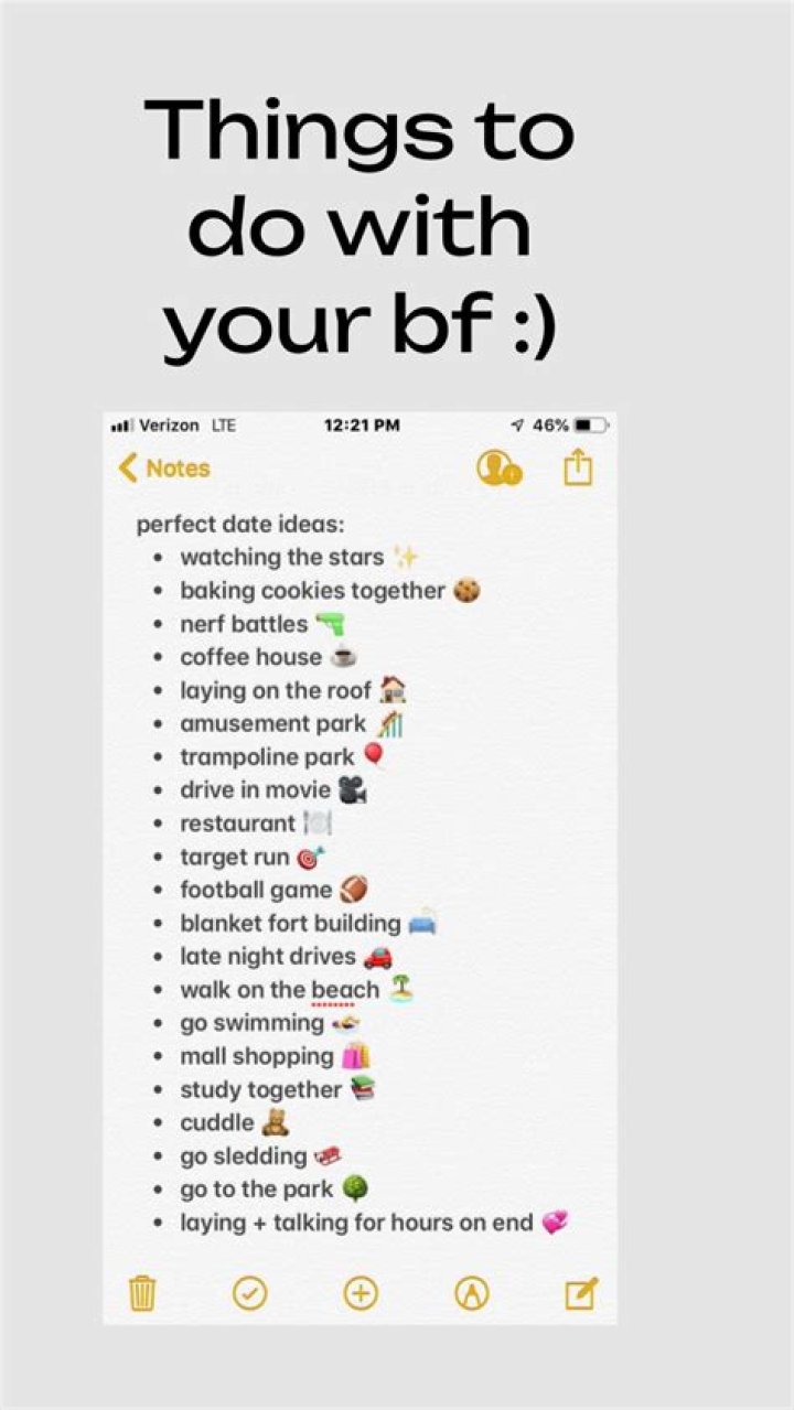 Things To Do With Your Bf