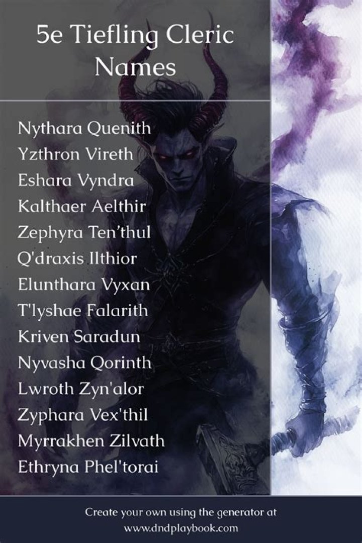 Tiefling Virtue Name Generator
